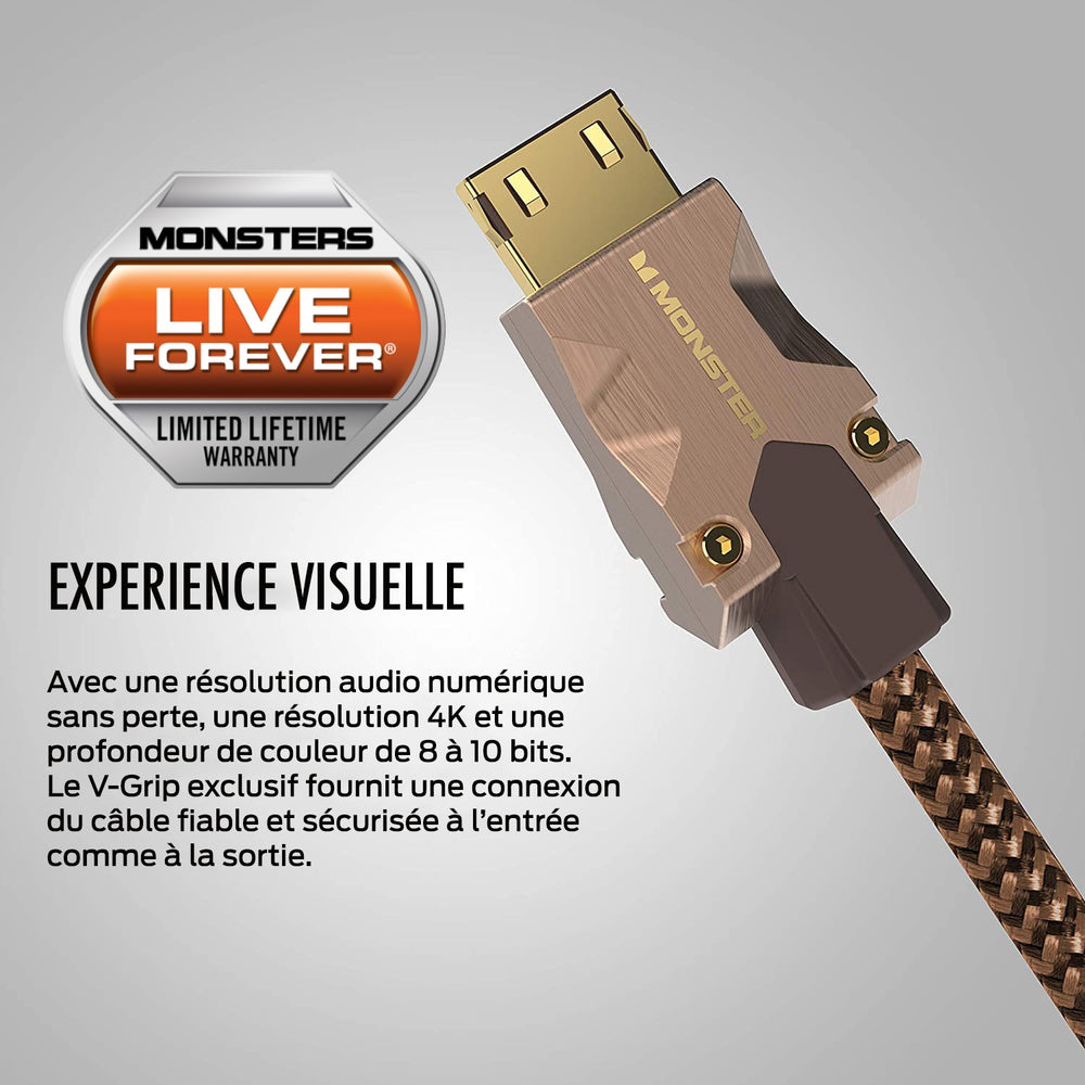 MONSTER CABLE HDMI M2000 UHD 4K HDR10+ 25GBPS 3M