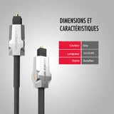 MONSTER CABLE FIBRE OPTIQUE M1 3M
