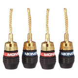 MONSTER QUICKLOCK MKII 4 X FICHES FLEXIBLES OR POUR CABLE ENCEINTE