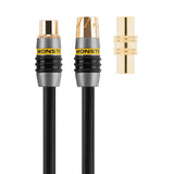 MONSTER MV2A QUAD CABLE ANTENNE QUADRUPLE BLINDAGE 1.5M