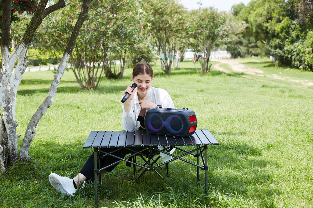 MONSTER PARTY SPEAKER MUSICBOX GO AVEC 2 MICROPHONES