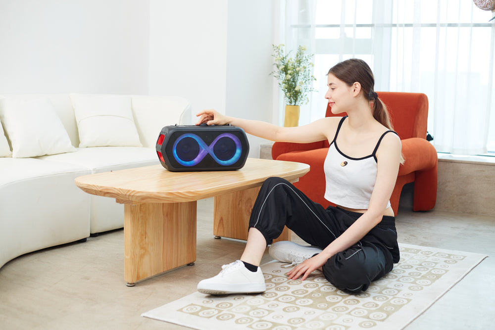 MONSTER PARTY SPEAKER CYCLE AVEC 2 MICROPHONES