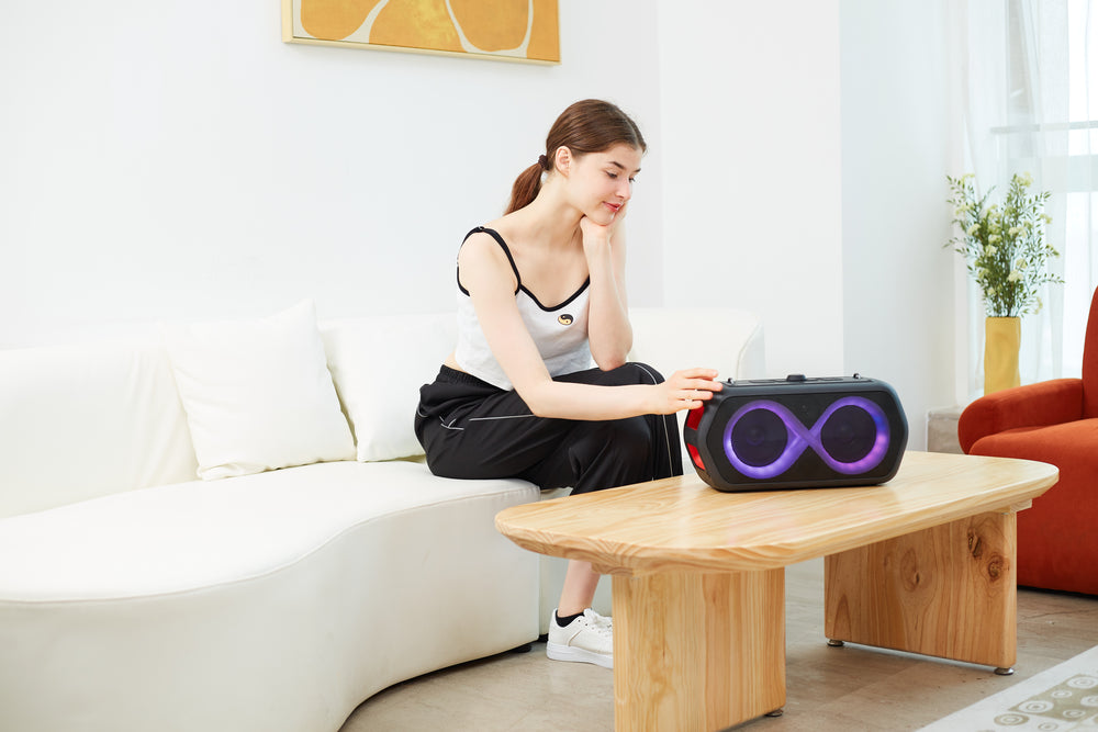 MONSTER PARTY SPEAKER MUSICBOX GO AVEC 2 MICROPHONES