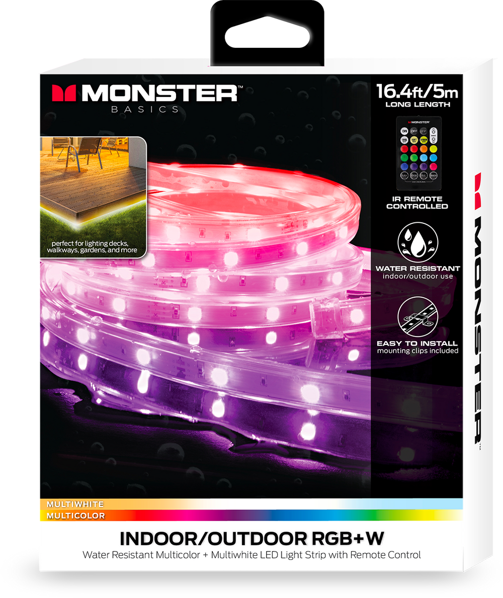 Monster - Bande Lumineuse LED Intelligente Intérieur/Extérieur, Longeu