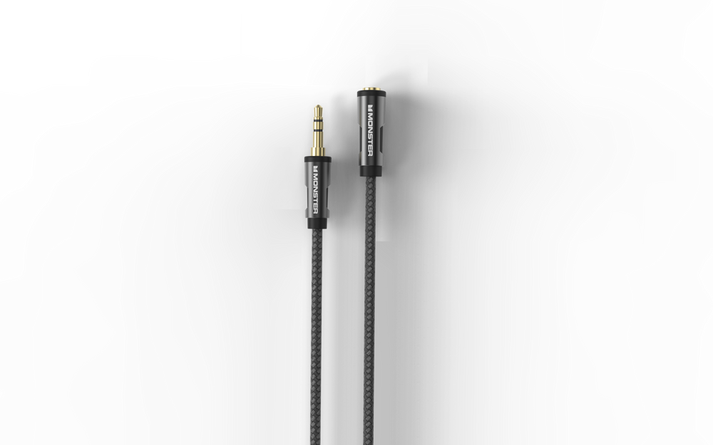 MONSTER ESSENTIALS EXTENTION CABLE AUDIO JACK3,5M VERS 3,5F 1,5M