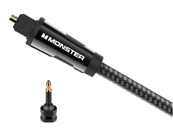 MONSTER ESSENTIALS CABLE AUDIO FIBRE OPTIQUE S/PDIF TOSLINK 1,5M