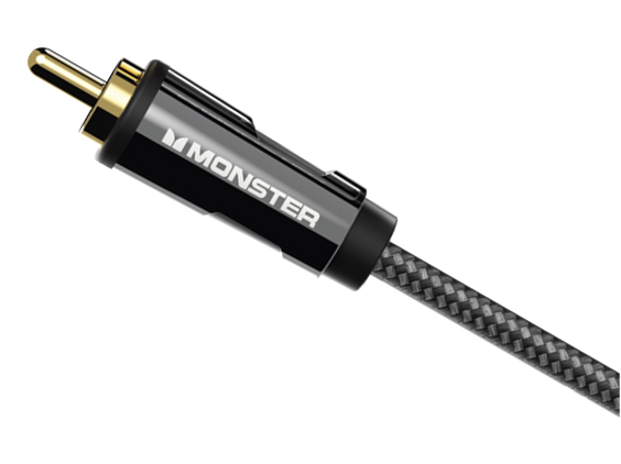 MONSTER ESSENTIALS CABLE AUDIO SUBWOOFER RCA MALE VERS RCA MALE 5M