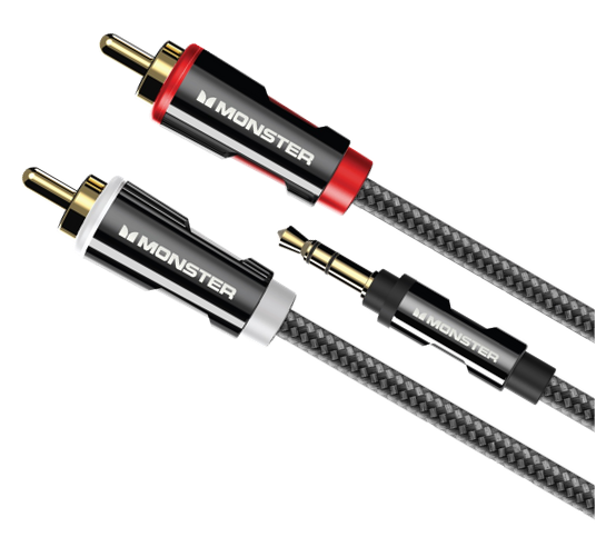 MONSTER ESSENTIALS CABLE AUDIO INTERCO JACK 3,5MM VERS 2RCA MALE 3M