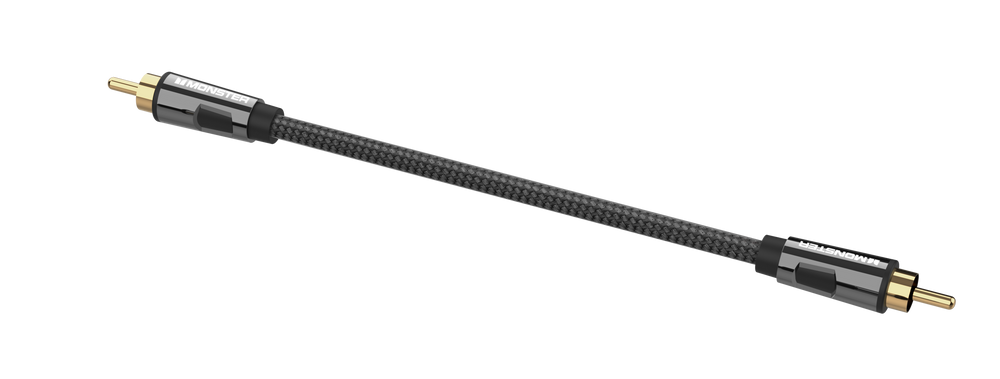 MONSTER ESSENTIALS CABLE AUDIO SUBWOOFER RCA MALE VERS RCA MALE 1,5M