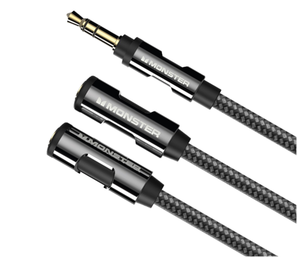 MONSTER ESSENTIALS MINICABLE REPARTITEUR AUDIO STEREOJACK3,5M  2X3,5F