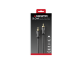 MONSTER ESSENTIALS CABLE AUDIO SUBWOOFER RCA MALE VERS RCA MALE 5M