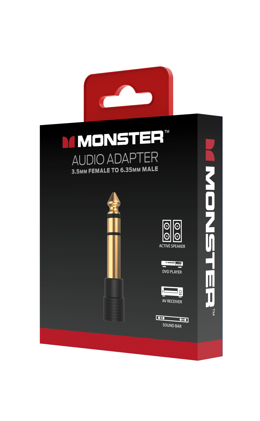 Monster Essentials MONSTER ESSENTIALS ADAPTATEUR JACK 3,5MM FEMELLE VERS 6,5MM MALE – Monster