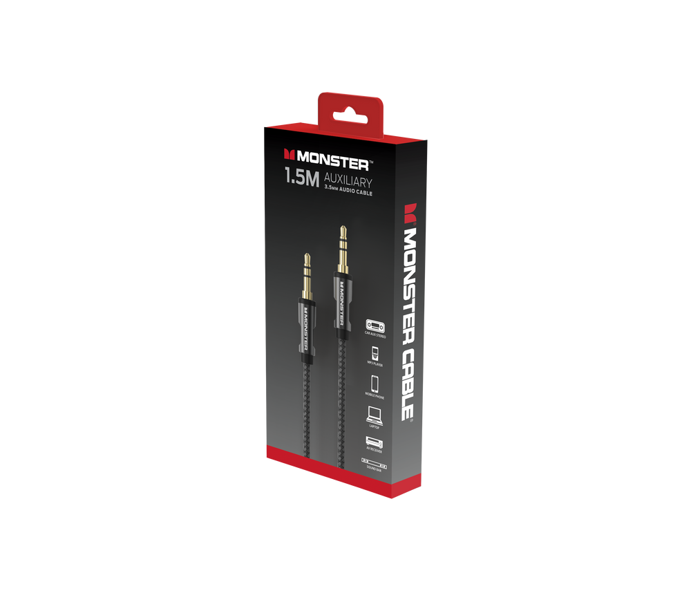 MONSTER ESSENTIALS MINI CABLE AUDIO STEREO JACK 3,5MM 1,50M