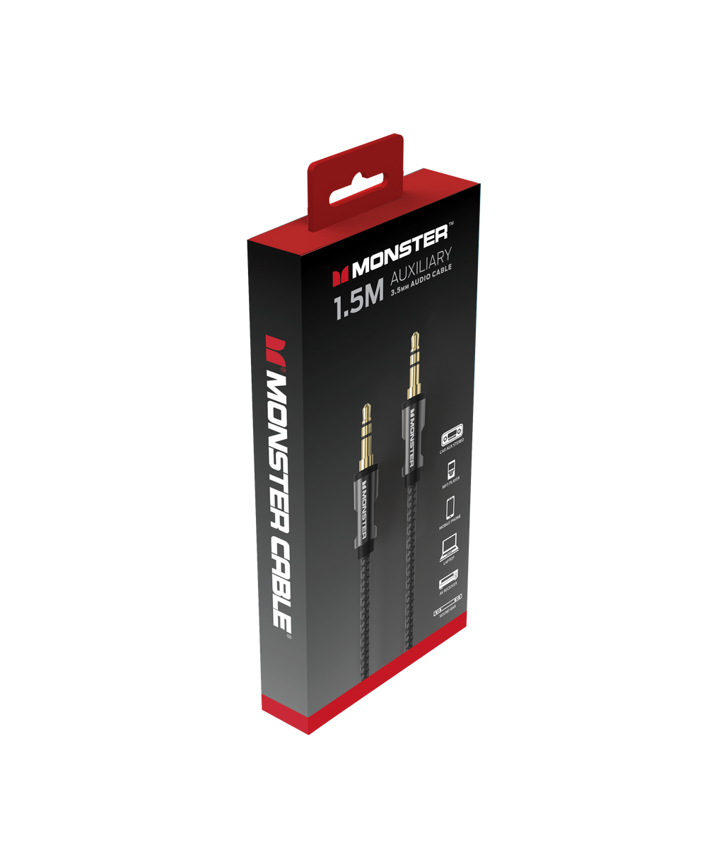 Monster Essentials MONSTER ESSENTIALS MINI CABLE AUDIO STEREO JACK 3,5MM 1,50M – Monster