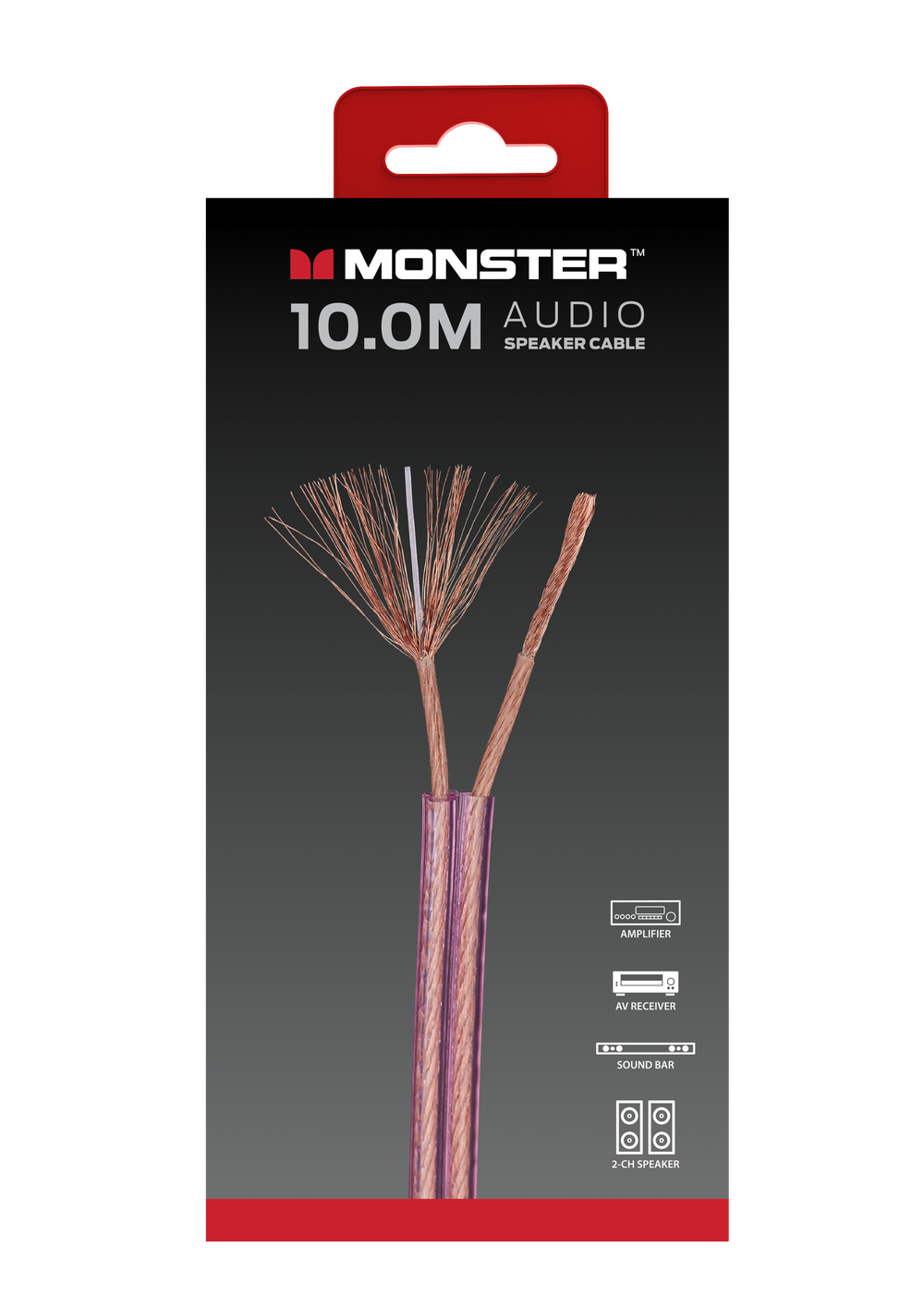 MONSTER ESSENTIALS CABLE AUDIO POUR HAUT-PARLEUR 5M