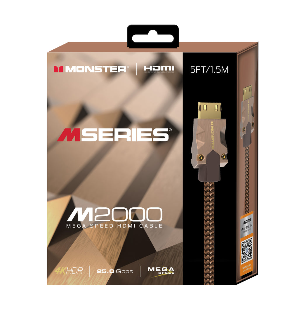MONSTER CABLE HDMI M2000 UHD 4K HDR10+ 25GBPS 1.5M
