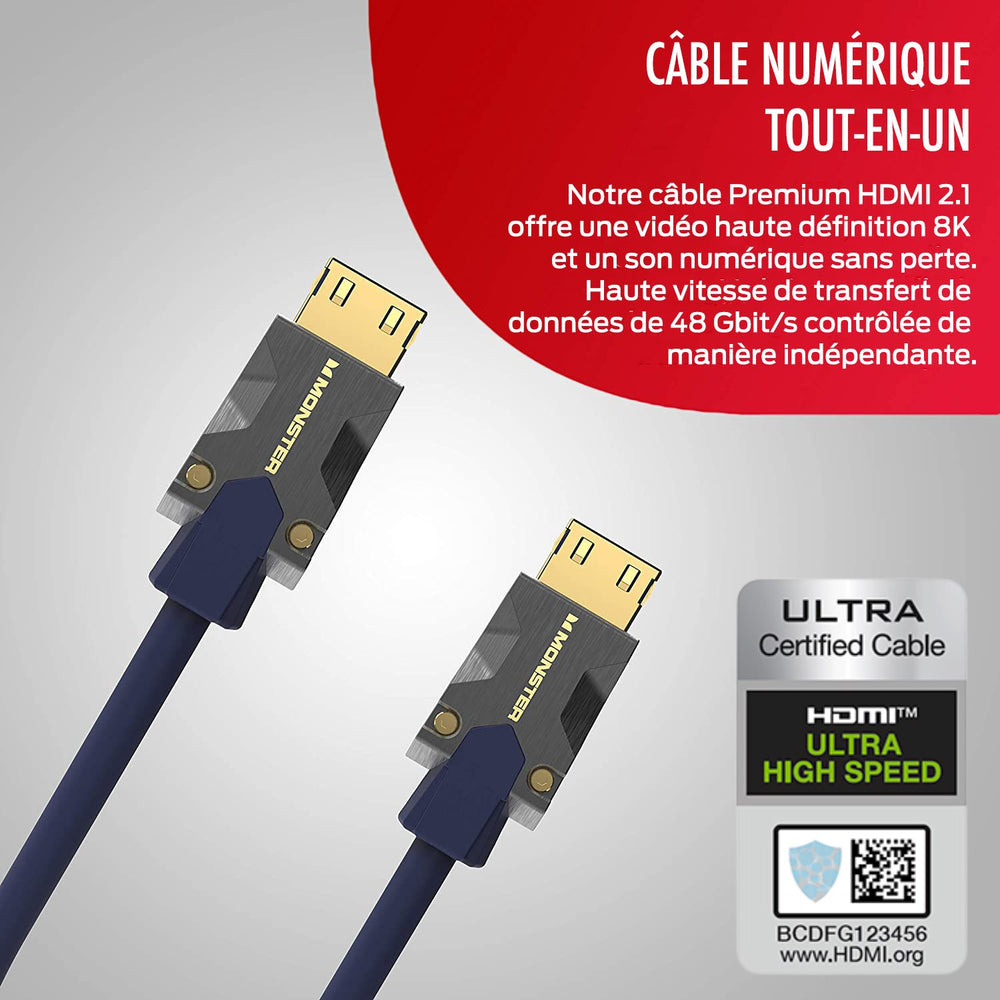 Generic Câble HDMI 8K 2.1 pour PS3/PS4/ PS5/ Projecteur Ordinateur 3M à  prix pas cher